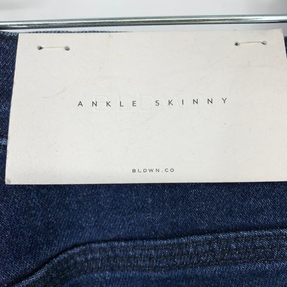 BLDWN Jeans Women's Size 27 High Rise Ankle Skinny Denim Dark Wash Blue NWT - Picture 4 of 9